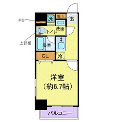 プレール・ドゥーク京橋の物件間取画像